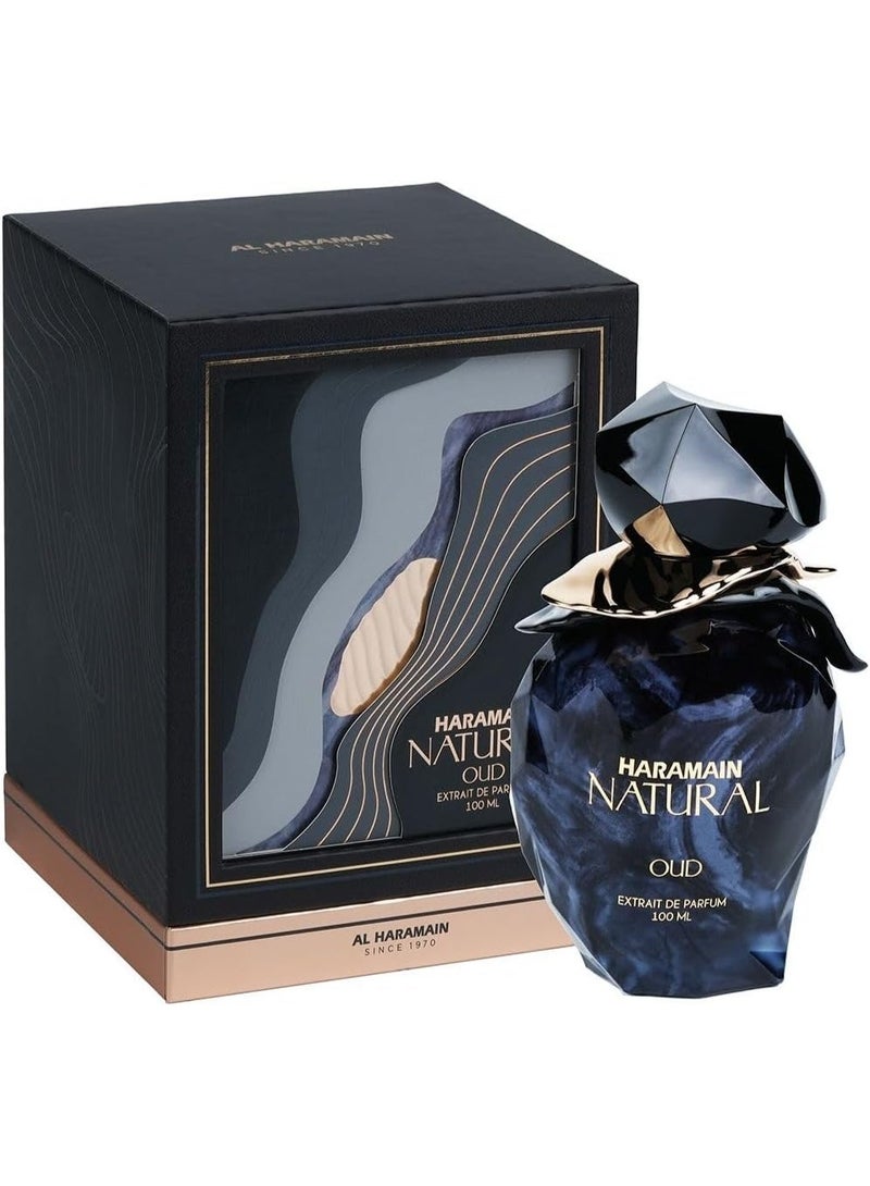 Al Haramain Natural Oud EDP 100ml – Woody Spicy Unisex Long Lasting Arabian Perfume - Image 1