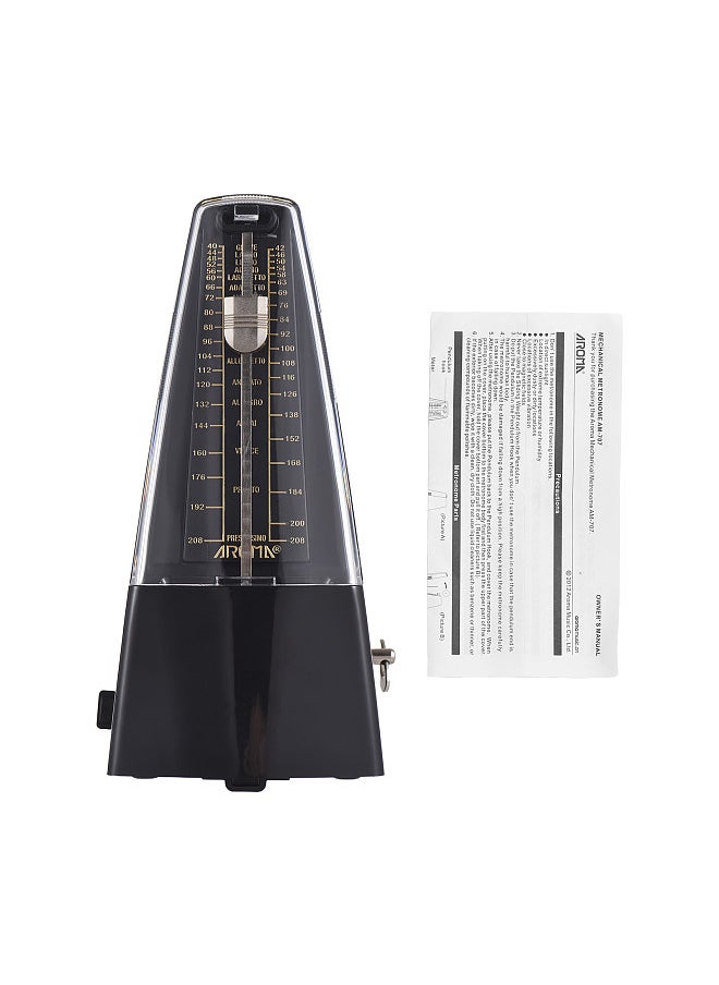 Aroma - Mechanical Metronome Portable Metronome Adjustable Beat Speed Lightweight Loud Sound - Image 1