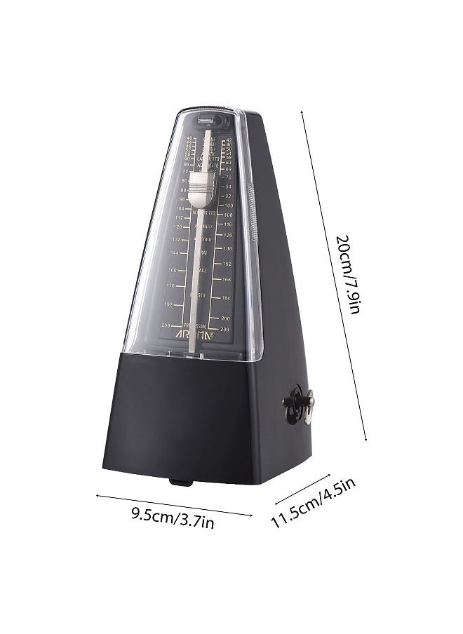 Aroma - Mechanical Metronome Portable Metronome Adjustable Beat Speed Lightweight Loud Sound - Image 1