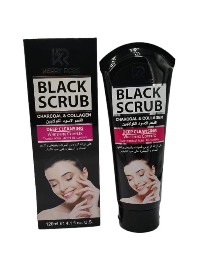 Kerry Rose Collagen Black Charcoal Scrub 120 ml