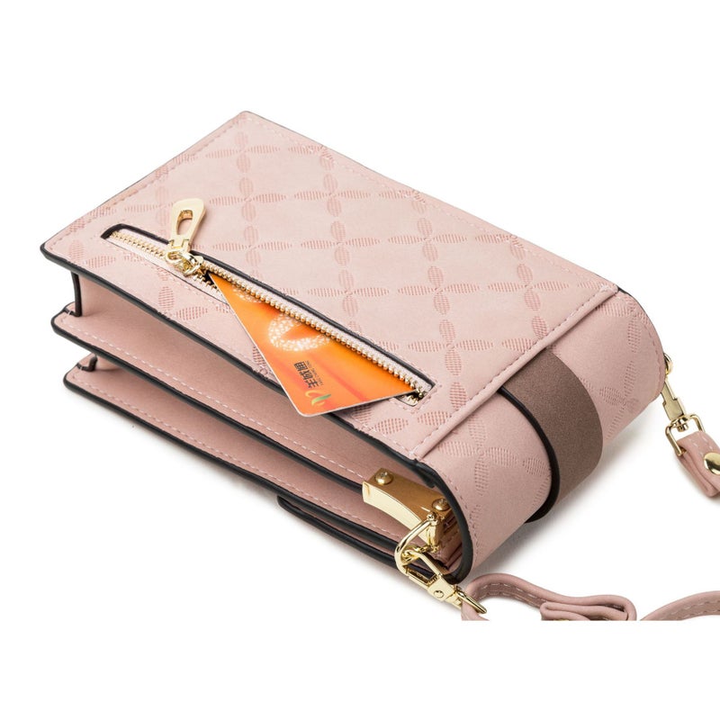 Export Mobile Phone Bag For Women 2025 Retro Plaid Buckle Vertical Shoulder Mobile Phone Bag Buckle Crossbody Bag - Image 5