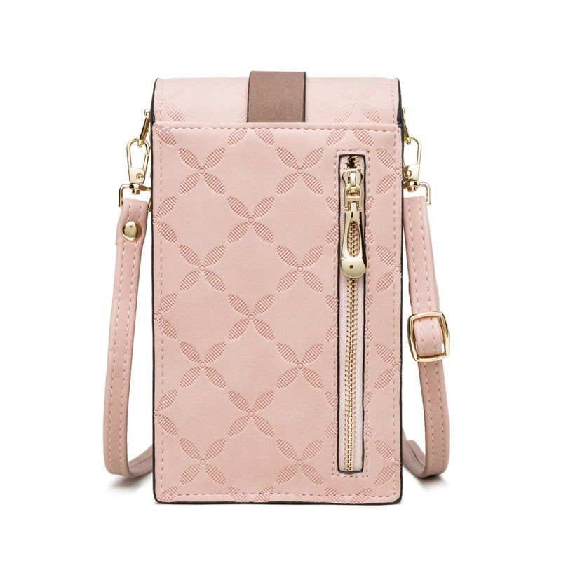 Export Mobile Phone Bag For Women 2025 Retro Plaid Buckle Vertical Shoulder Mobile Phone Bag Buckle Crossbody Bag - Image 4