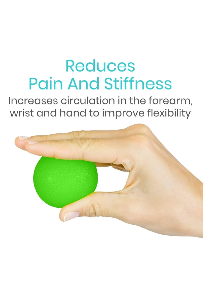Ritecare Buring Hand Grip Strength Trainer, Stress Relief Ball for Adults and Kids, Wrist Rehab Therapy Hand Grip Equipment Ball Squishy Finger Resistance Exercise Squeezer. Soft  - Image 2