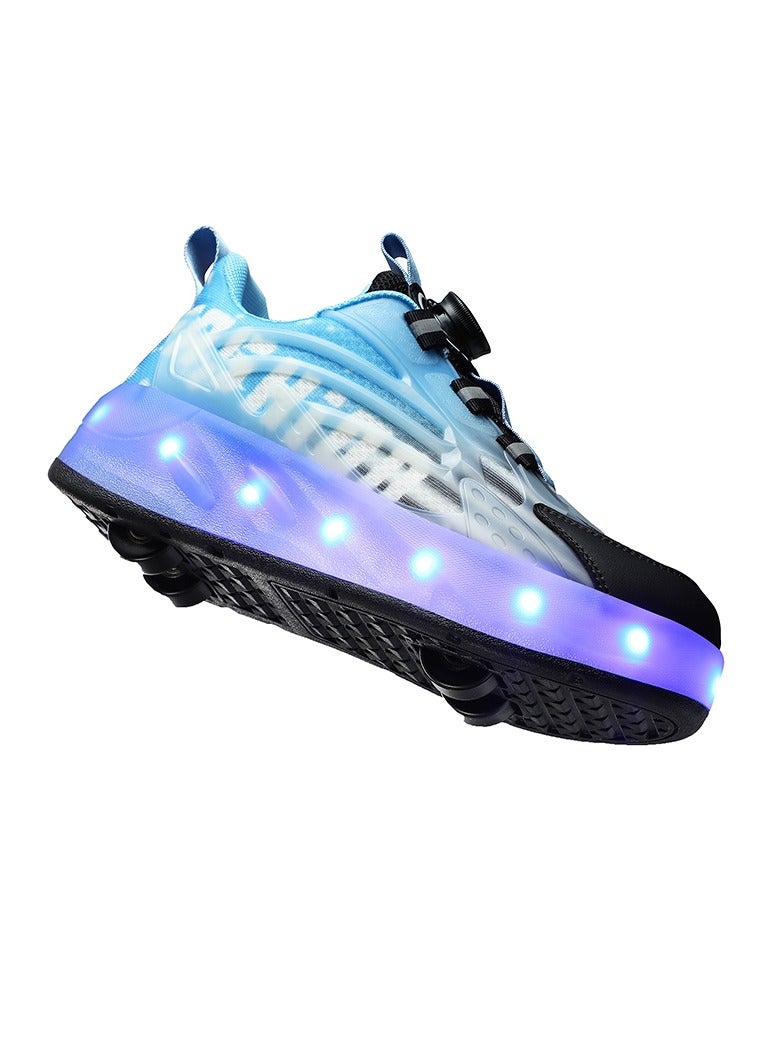 Joshberg Kids Roller Skate Shoes with Wheels LED Light Up Shoes - Image 2