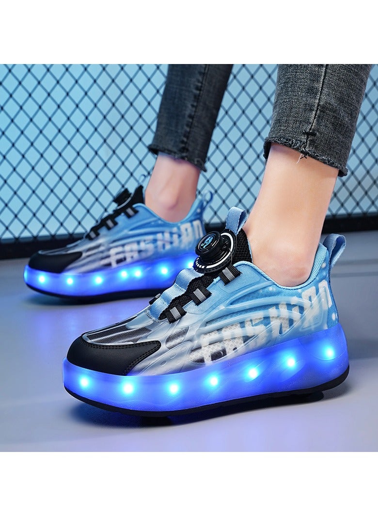 Joshberg Kids Roller Skate Shoes with Wheels LED Light Up Shoes - Image 3