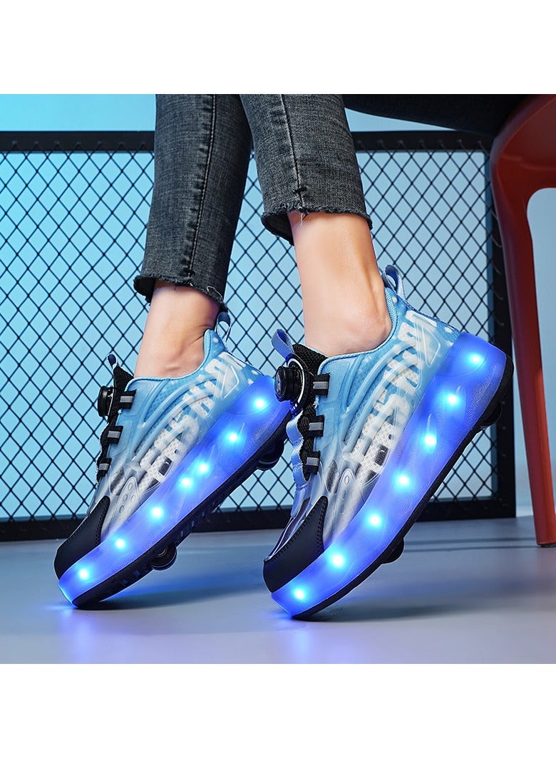 Joshberg Kids Roller Skate Shoes with Wheels LED Light Up Shoes - Image 5