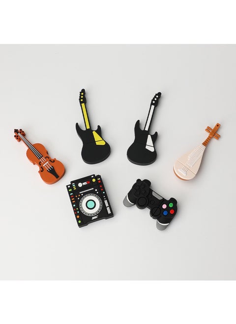 Piano Guitar Notes PVC Cartoon High-speed Large-capacity Guitar USB Flash Drive Mold Opening Custom Advertising Gift USB Flash Drive-Color:Mold Opening-Capacity:USB2.0 1GB