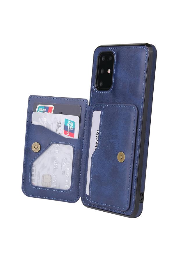 اس-توب جراب لهاتف Samsung Galaxy S20 مصنوع من جلد العجل وحقيبة بطاقات مغناطيسية وحافظة هاتف من البولي يوريثان - Image 3
