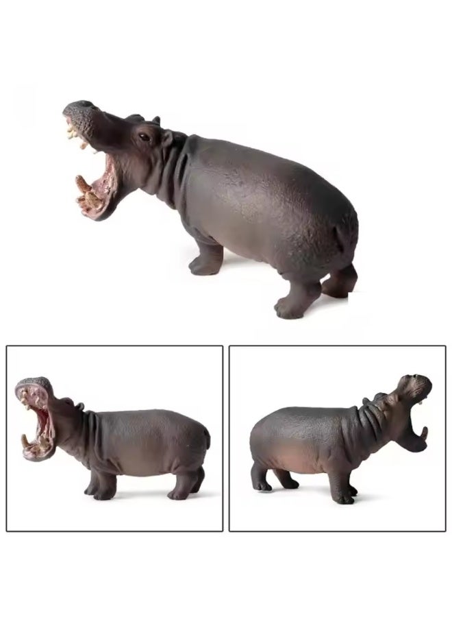 هالامودو أرقام حيوانات الفرس 2 قطعة ، مجموعة لعبة الفرس الواقعية ، الزينات الحيوانية البرية ، ألعاب المعرفية في حديقة حيوانات الغابة ، هدايا عيد ميلاد الأطفال 10x6x6.5 سم ، 5.5x3x3 سم - Image 2