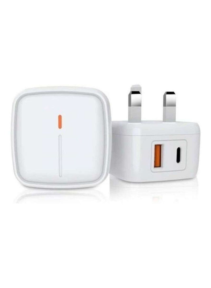 Jellico C17 18W PD3.0 QC3.0 USB-A & USB-C Home Wall Charger - Image 1