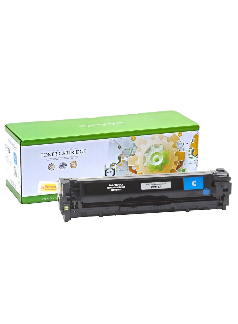 Cyan Premium Compatible Replacement Cartridge For HP CB540A/CE320A/CF210A (125A/128A/131A) (1400 pages) Powered by Static Control