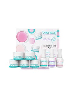 brunson Long-Lasting Sculpting Gel Nail Extension Kit Bsgsk 