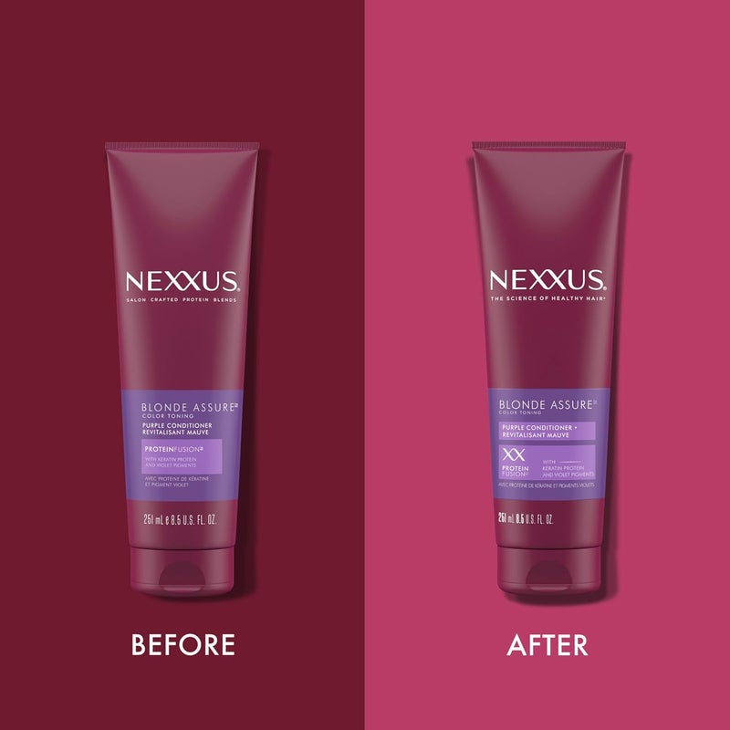 Hair Color Blonde Assure Purple Conditioner Keratin Conditioner For Blonde and Bleached Hair Color Conditioner 85 oz