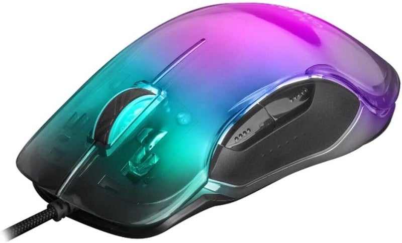 MARS GAMING MMGLOW, RGB Chroma-Glow Gaming Mouse, Mirror Finish, Ultra-Lightweight, 12800 DPI, Black - Image 2