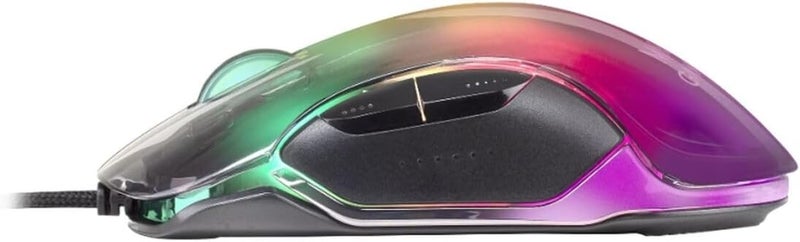 MARS GAMING MMGLOW, RGB Chroma-Glow Gaming Mouse, Mirror Finish, Ultra-Lightweight, 12800 DPI, Black - Image 1
