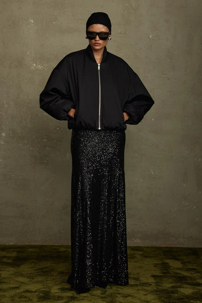 سود كوليكشن Black Bob Short Coat