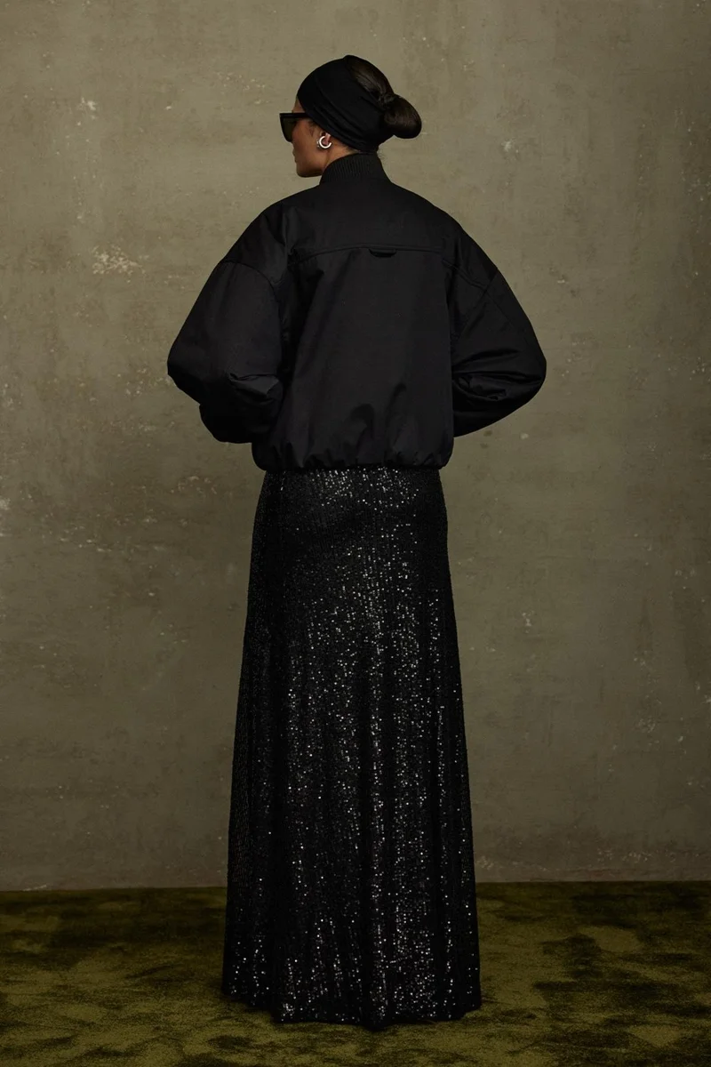 سود كوليكشن Black Bob Short Coat
