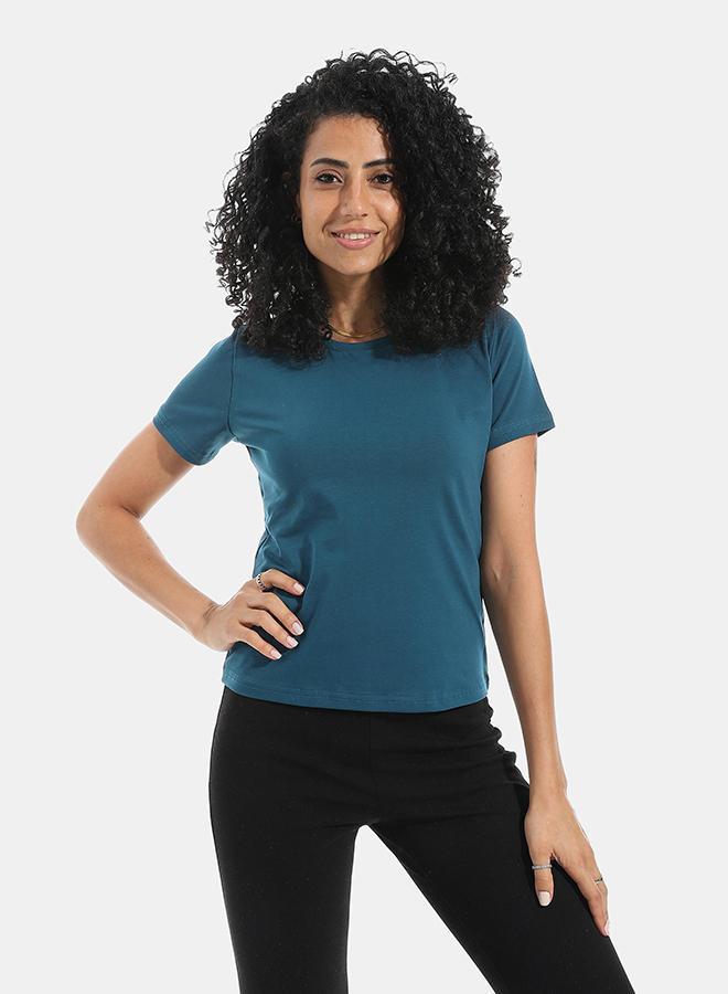 Xtcy Single Lycra Half Sleeve Crew Neck women - Image 1