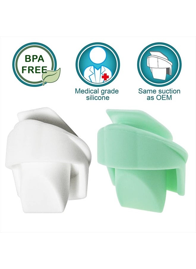 NENESUPPLY - Nenesupply 4pc Duckbill Valves Compatible with Wearable Elvie Breast Pump and Pump Parts Replacement Parts. Made by Nenesupply. Not Original Elvie Valves. Use with Pump Seals. - Image 1