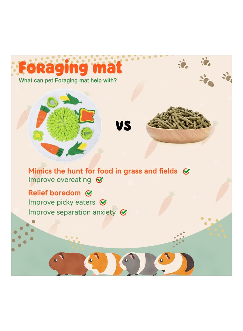 SYOSI ، وسادة تغذية قابلة للغسل في الغسالة مصنوعة من الفليس للأرانب والأرانب الصغيرة والشينشيلا والفراء - Image 3