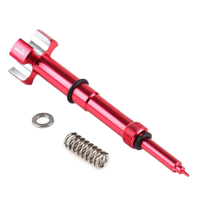 RSG Air Fuel Mixture Screw CNC Adjust Carb FCR Air Screw Compatible with KEIHIN Carburetor Four-Strokes FCR Carbs Motorcross Motorcycle(red) - Image 1
