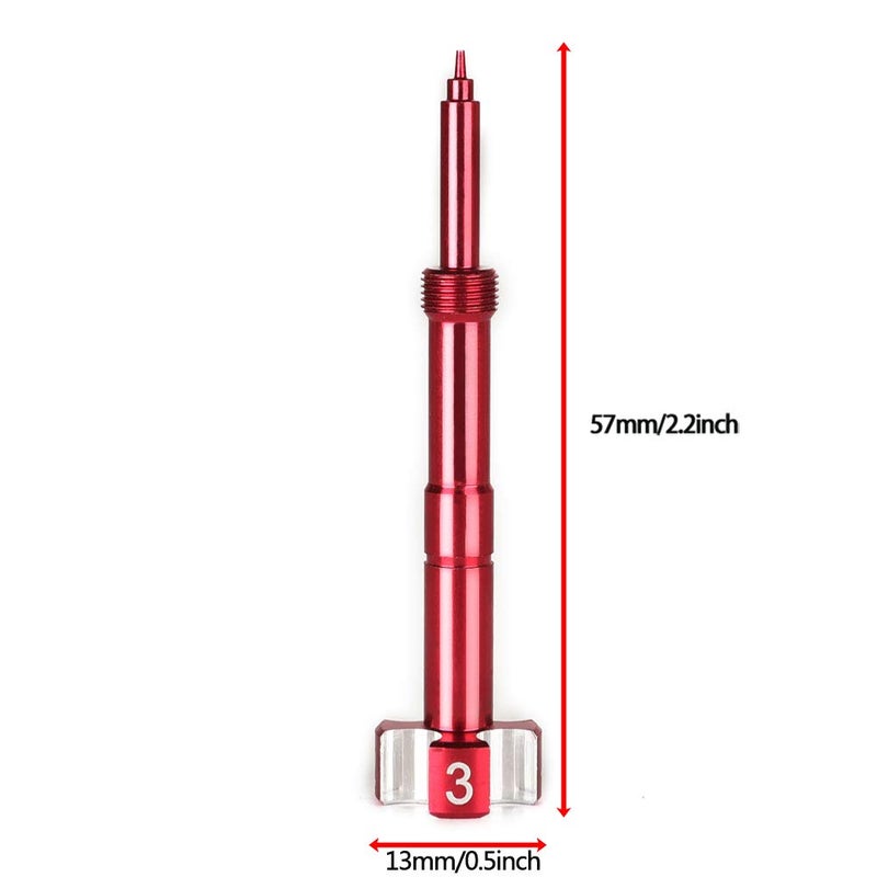 RSG Air Fuel Mixture Screw CNC Adjust Carb FCR Air Screw Compatible with KEIHIN Carburetor Four-Strokes FCR Carbs Motorcross Motorcycle(red) - Image 5