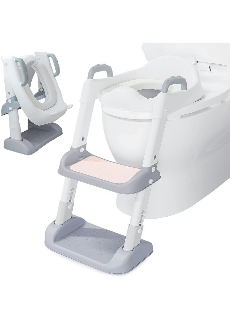 Arabest 2-in-1 Potty Training Seat & Step Stool for Toddlers - Baby Toilet with Splash Guard & Non-slip Pad | Potty Training Seat for Baby Boys & Girls (Potty Training, Baby Toilet, Potty Seat)  - Image 1