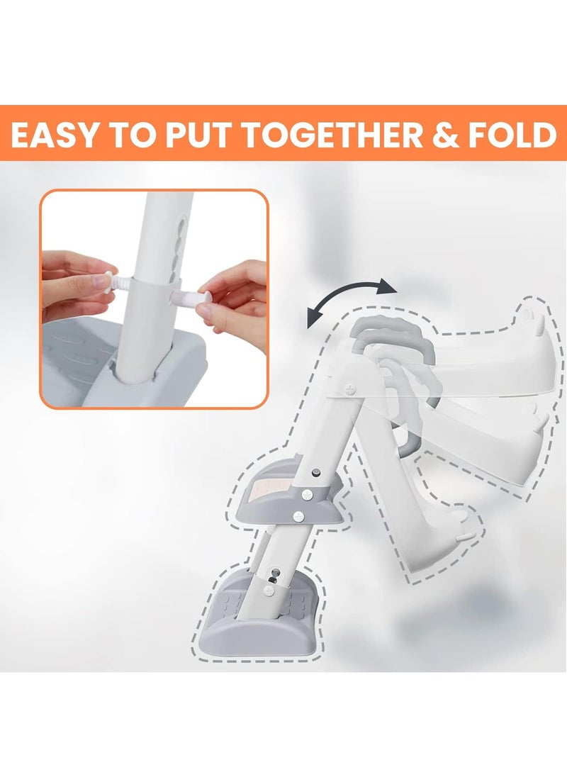 Arabest 2-in-1 Potty Training Seat & Step Stool for Toddlers - Baby Toilet with Splash Guard & Non-slip Pad | Potty Training Seat for Baby Boys & Girls (Potty Training, Baby Toilet, Potty Seat)  - Image 5