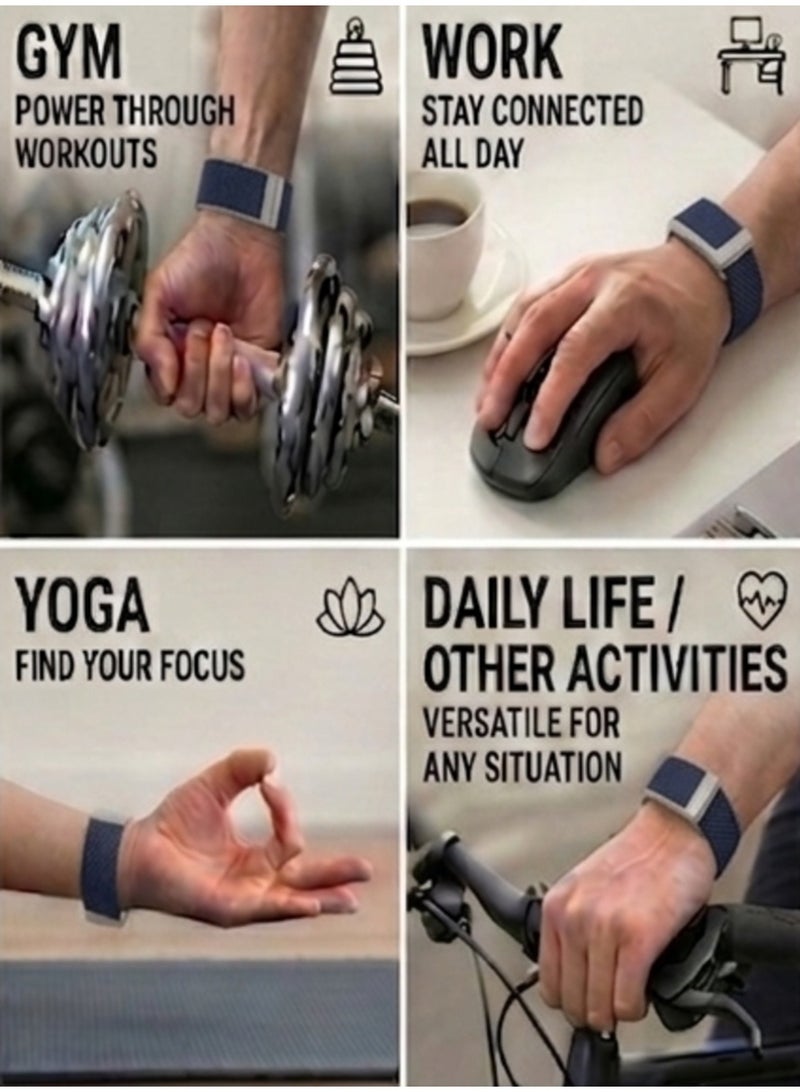 TEMPO Ultra-soft Nylon Sport Replacement Band for WHOOP 5.0 Life /MG – ECG Compatible | Breathable, Durable & Secure Fit Strap and Adjustable Wristband Replacement Strap with U Shaped Connector Easy to Use and Perfect for Every Occasion | NOT for Gen 4 - Image 4