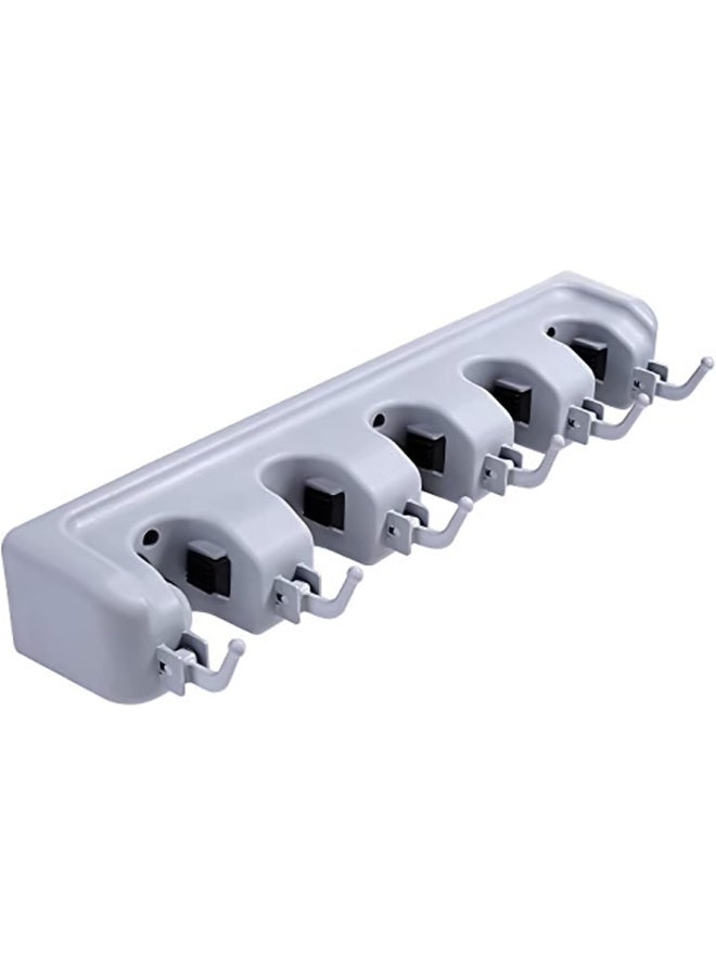 SKY-TOUCH حامل جدار للممسحة والمكنسة رمادي 65x7 سم  - Image 1