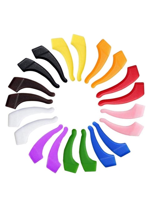 10 Pairs Silicone Anti-Slip Holder For Eyeglass Ear Hook Grip Temple Tip Holder For Eyewear Kids Adults And Sports Eyewear