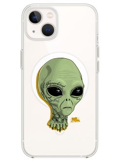 Magnetic Case for iPhone 13 6.1-inch Compatible with MagSafe Wireless Charging, Shockproof Phone Bumper Cover alien copy