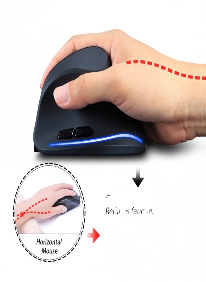 ZELOTES F-35 Wireless Gaming 2.4G Single-mode Ergonomic Vertical 3-gear Adjustable DPI for PC Laptop - Image 5