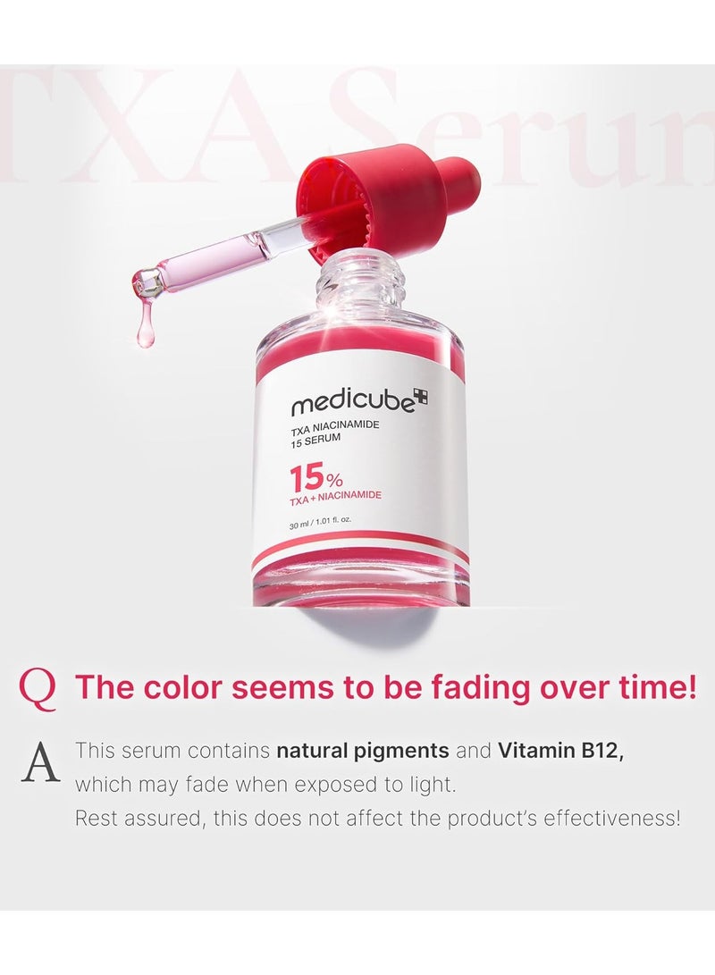 Medicube TXA+Niacinamide 15% Glow Facial Seurm for After Spot Care | All-in-One Daily Korean Skincare | Uneven Skin Tone, Texture, and Hydration Care | High-Potency Tranexamic Acid 5% | 1.01 fl.oz - Image 4