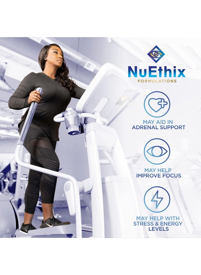 نو إيثيكس فورميلاشنز - مكمل غذائي Adrena-Health من NuEthix Formulas، يدعم صحة الكورتيزول، مستويات الطاقة، تعديل الحالة المزاجية، مكملات دعم الغدة الكظرية للنساء والرجال، مكمل للتعب - 120 كبسولة - Image 1