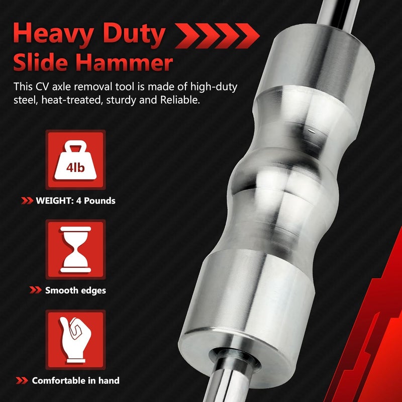 Limontek Inner CV Axle Puller Tool Set - Image 3