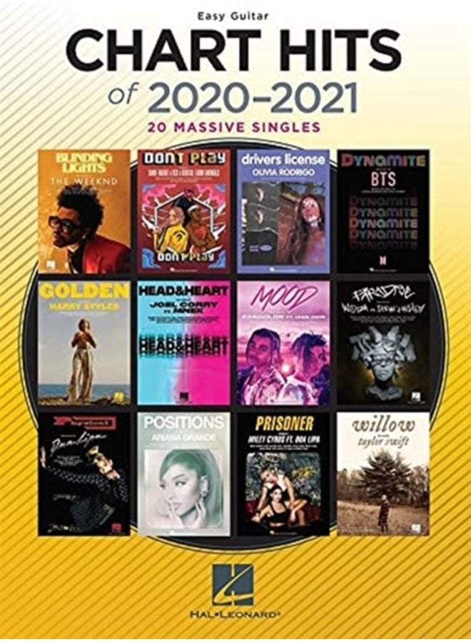 CHART HITS OF 2020 2021 GUITAR - Paperback
