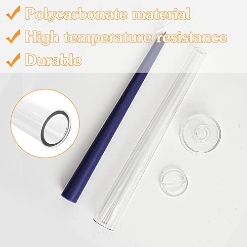 Ruiao 2-Pack Classic Tall Taper Candle Mold,Clear Plastic Pillar Candlestick Mold for Church Christmas Candlelight Dinner Valentine's Day (10.24inch) - Image 3