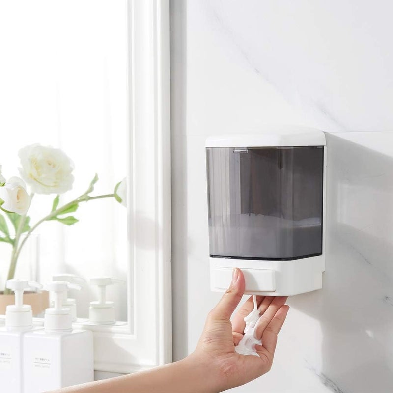 Evhome Manual Soap Dispenser Kitchen Bathroom Wall Mounted Commercial Soap Dispenser for Liquid Containers Shampoo Gel Chamber Plastic - (33.8 oz) 1000ml - Image 4