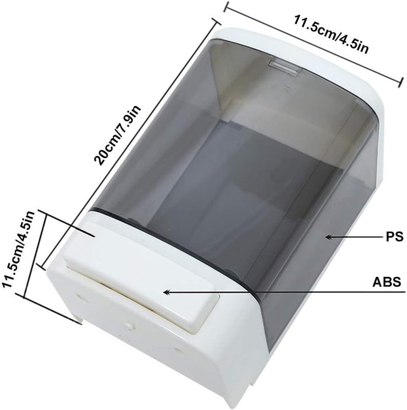 Evhome Manual Soap Dispenser Kitchen Bathroom Wall Mounted Commercial Soap Dispenser for Liquid Containers Shampoo Gel Chamber Plastic - (33.8 oz) 1000ml - Image 3