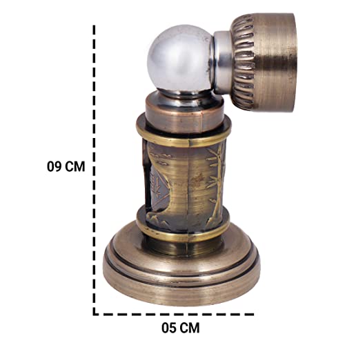 Klaxon Ruby Stainless Steel Magnetic Door Stopper Catcher with Screw Fitting - Golden - (Pack of 2) - Image 4