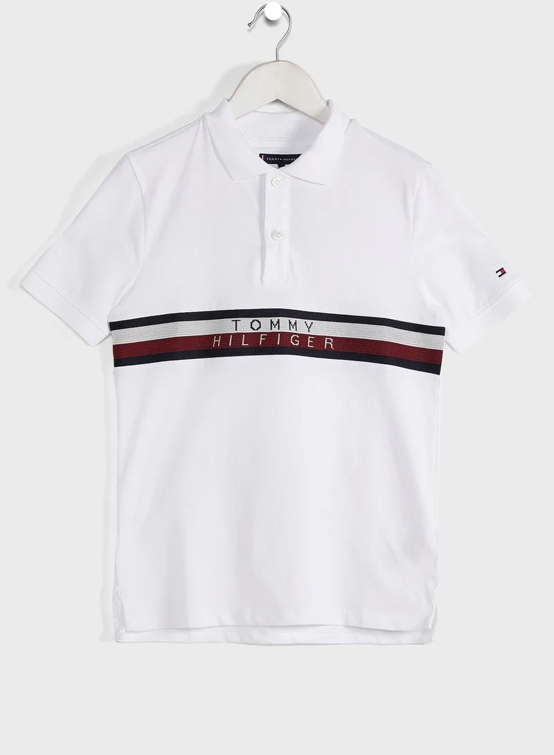 TOMMY HILFIGER Youth Global Striped Polo
