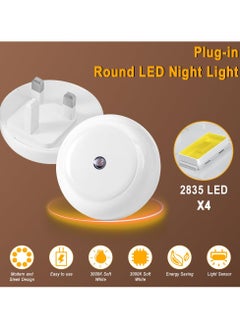 Alruht 6-Piece LED Night Light Plug in Wall with Smart Light Sensor, Good for Sleep, Children Light for Hallway, Toddler Beds, Stairs, Warm White  - Image 4