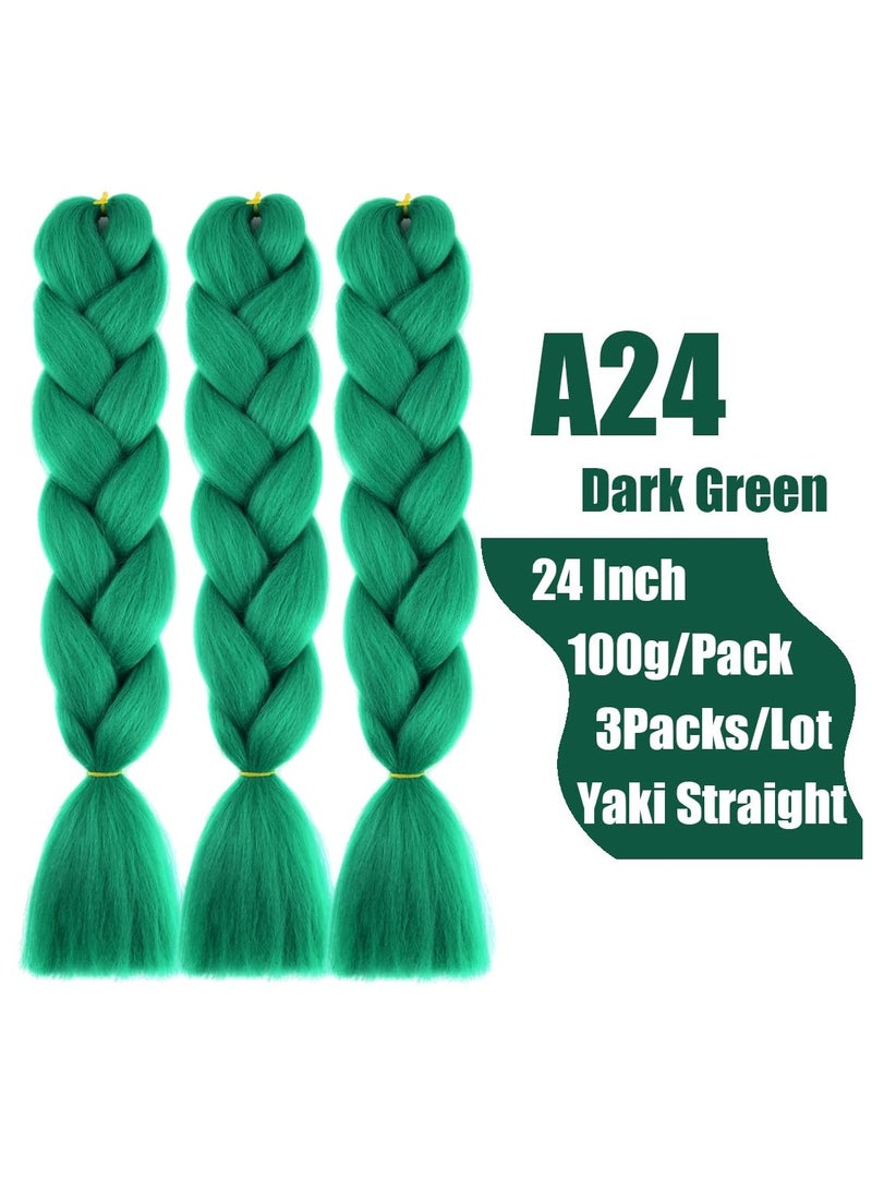 إستيل وصلات شعر أفريقية، وصلات شعر كروشيه تجديل شعر صناعي عالي الحرارة من الألياف الصناعية ياكي جامبو تجديل الشعر (لون DB، 3 قطع) - Image 2