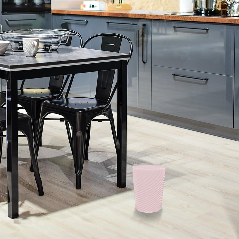 DAJITRE 1.8 Gallon Small Trash Can Wastebasket Recycling Bin Slim Profile for Compact Spaces Bathroom, Office, Bedroom, Kitchen (1.8 Gallon, Pink) - Image 4
