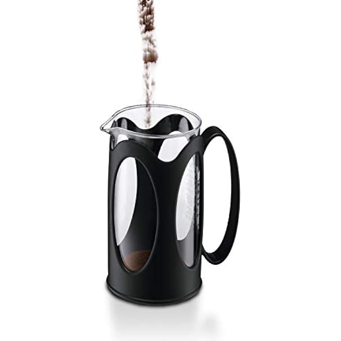 bodum 1068201 Kenya French Press Coffee Maker Borosilicate Glass  3Cup 035 L Black - Image 3