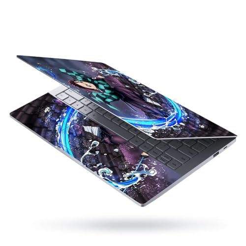 Finearts Full Body Laptop Skin Upto 15.6 inch Sticker Compatible for Dell/HP/Lenovo/Acer/Sony All Laptop Size Upto 14 to 15.6 Inch - Anime Tanjiro Kamado Water Breathing Form - Image 2