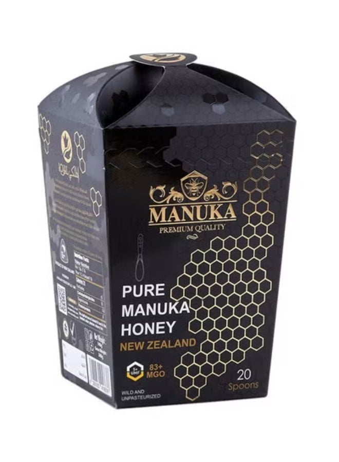 Al Malaky Royal Pure Manuka Honey Spoon +5 UMF 20 Pieces - Image 1