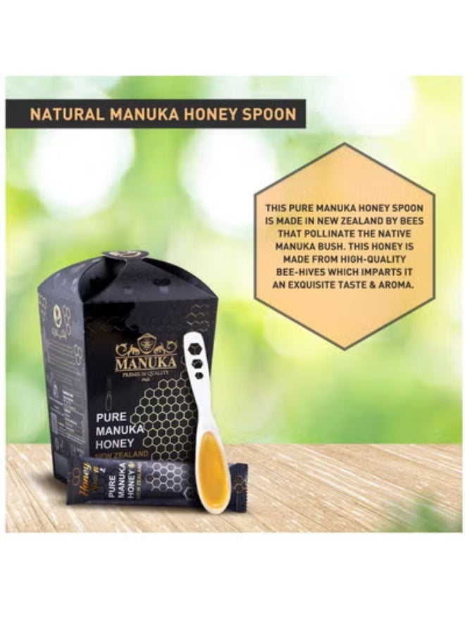 Al Malaky Royal Pure Manuka Honey Spoon +5 UMF 20 Pieces - Image 2