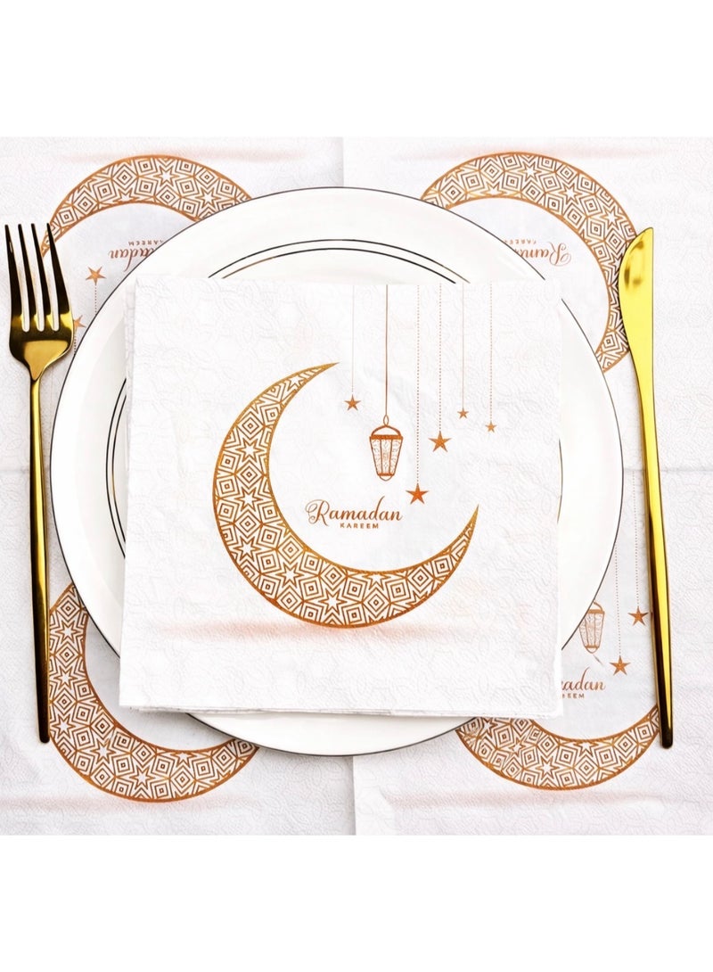 Ramadan decorations, Ramadan paper napkins, 20 pieces - size 33 x 33 cm - Image 1